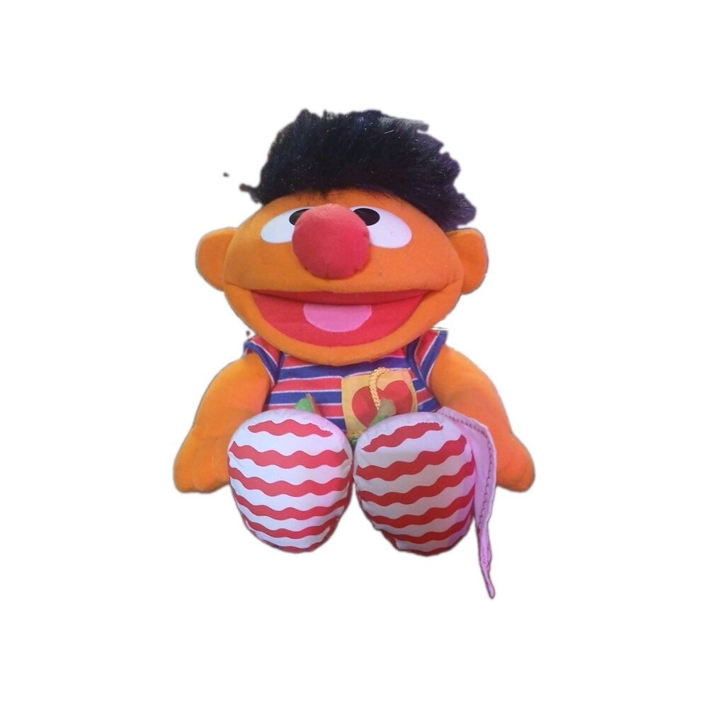 VTG FISHER PRICE SESAME STREET CHECK UP ERNIE LAUGHS VIBRATES TALKS PLAY & LEARN